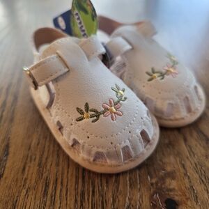 Floral Embroidered Kids Shoes